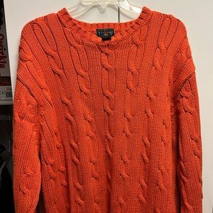 J. Crew Orange 100% Cotton Sweater